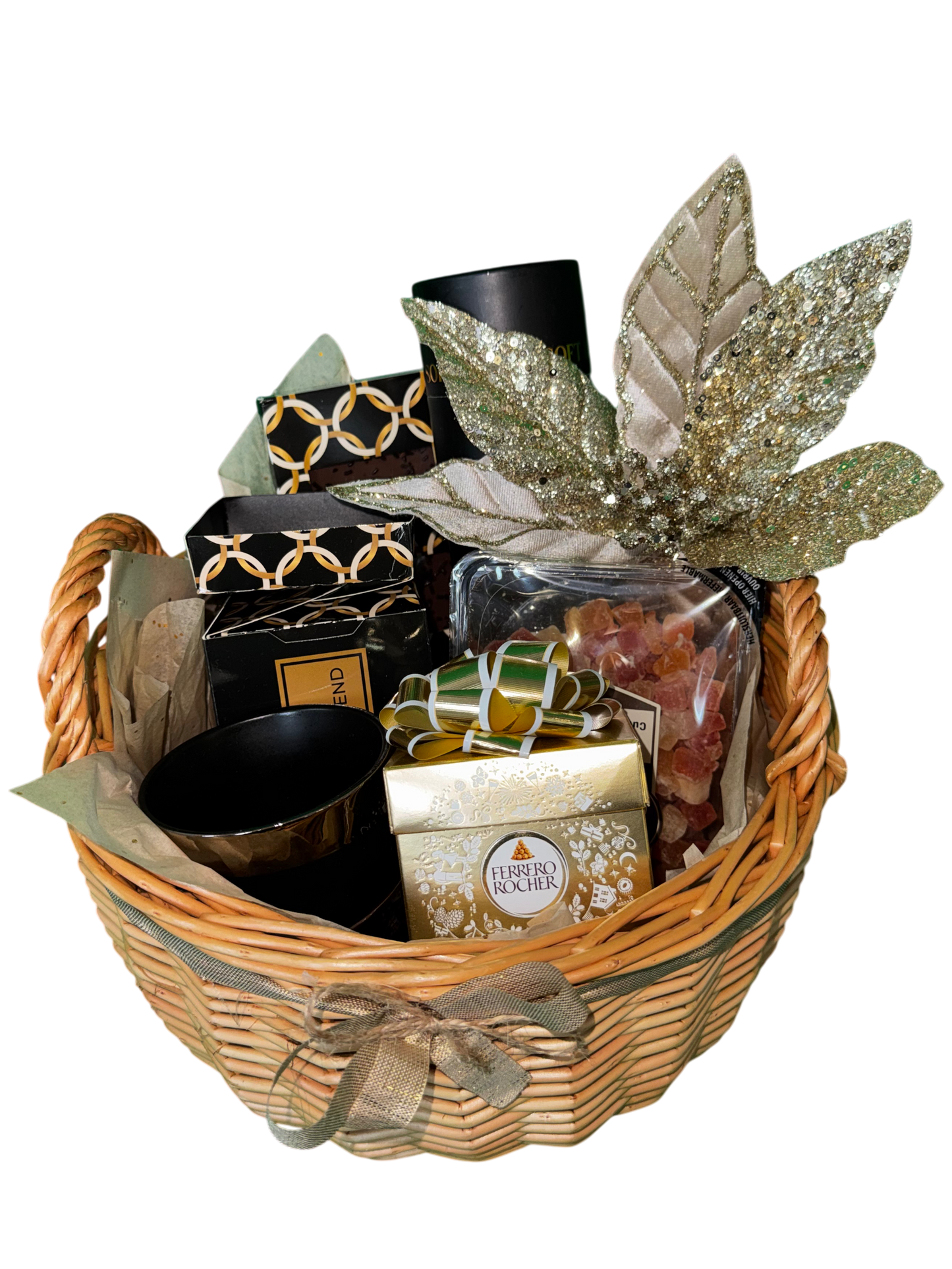 Golden Cozy Moments Basket