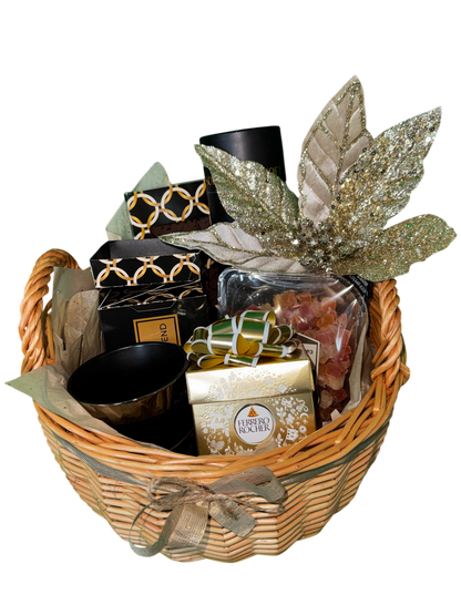 Golden Cozy Moments Basket