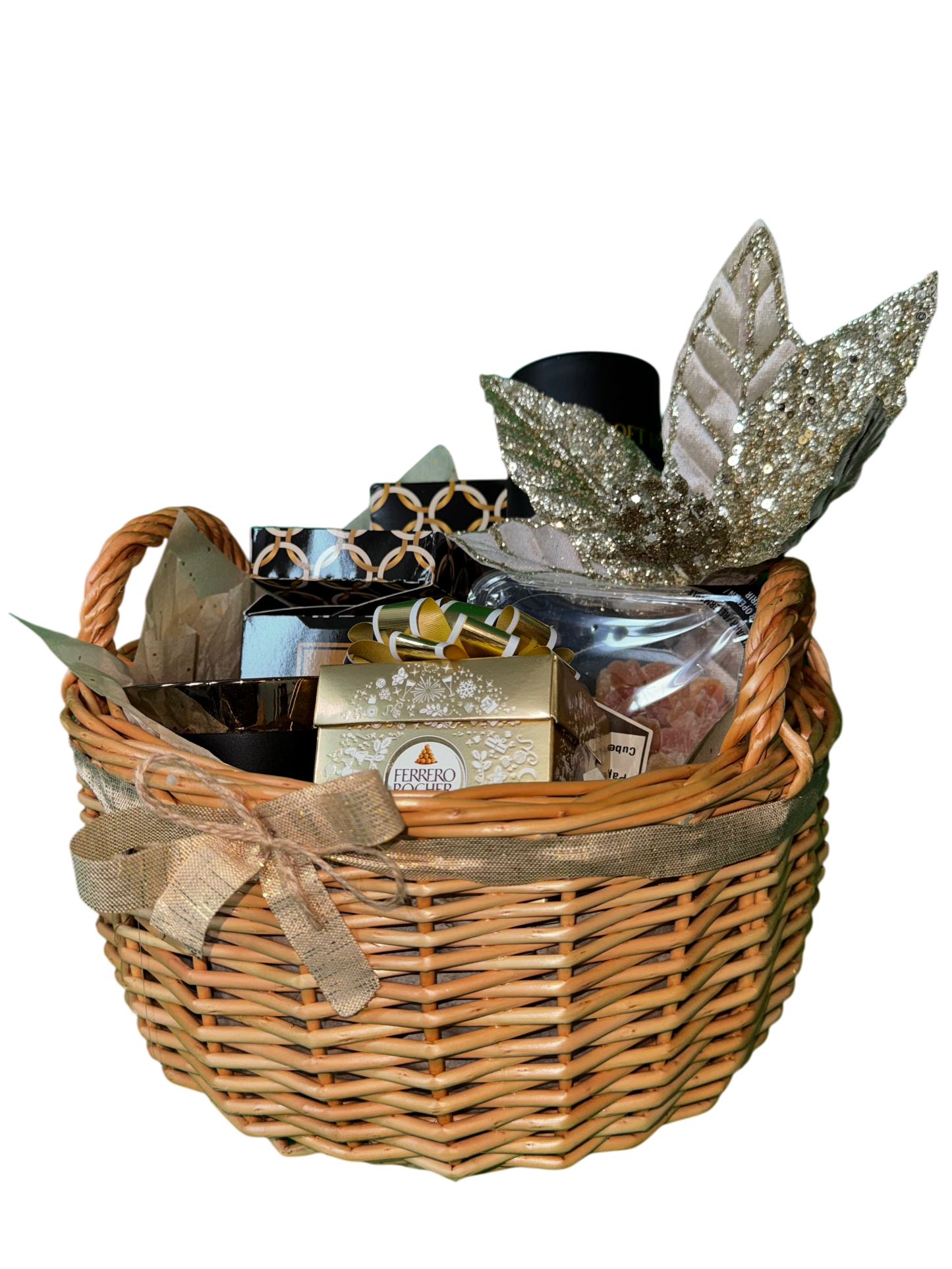 Golden Cozy Moments Basket