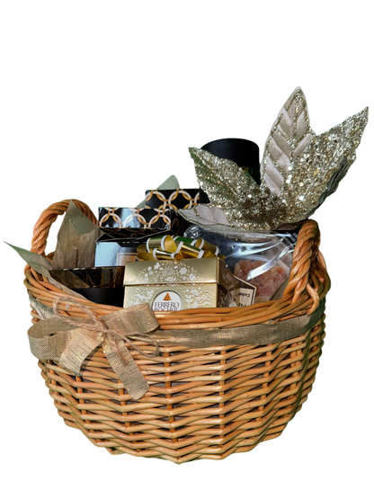 Golden Cozy Moments Basket