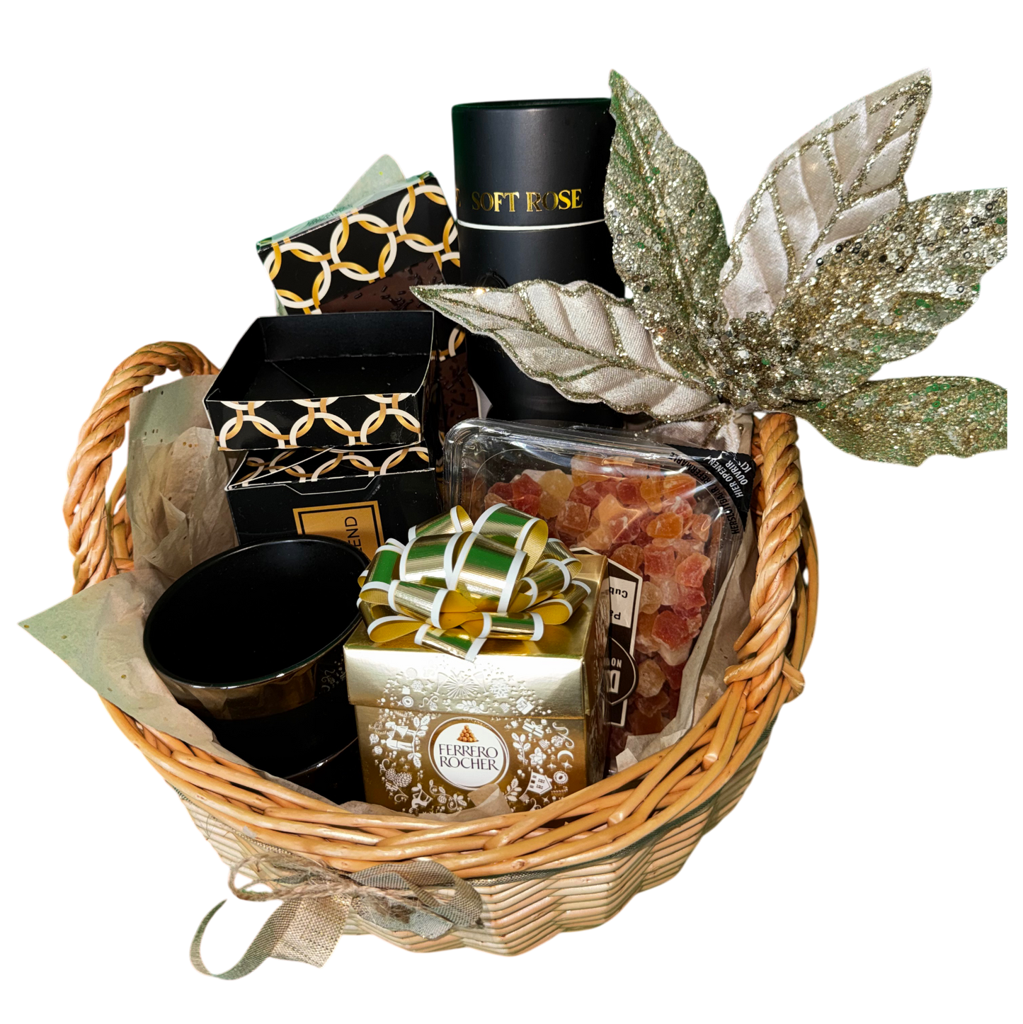 Golden Cozy Moments Basket