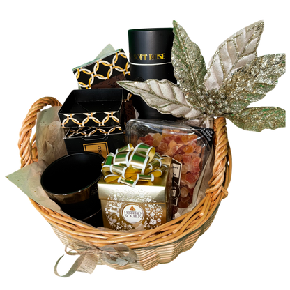 Golden Cozy Moments Basket